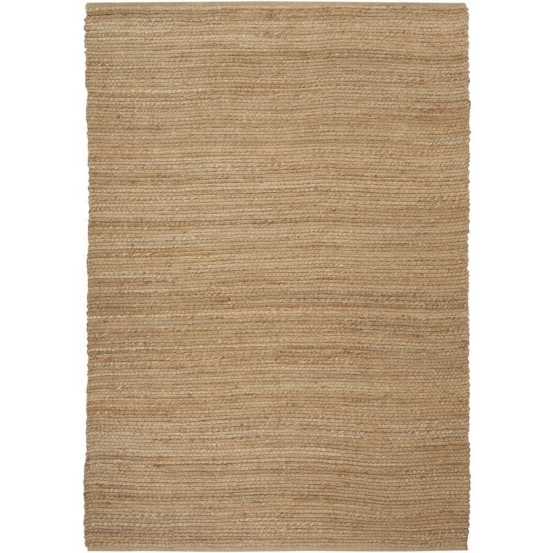 Hand-Woven Natural Jute Rectangular Rug 4' x 6'