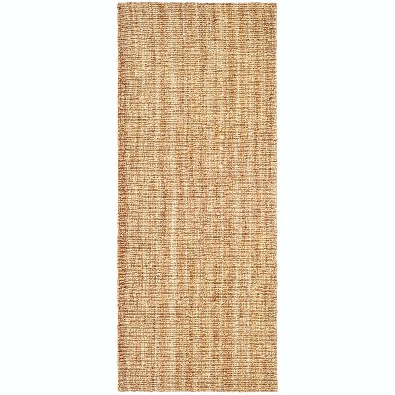 Natural Handwoven Jute Runner Rug, 2'6" x 6'