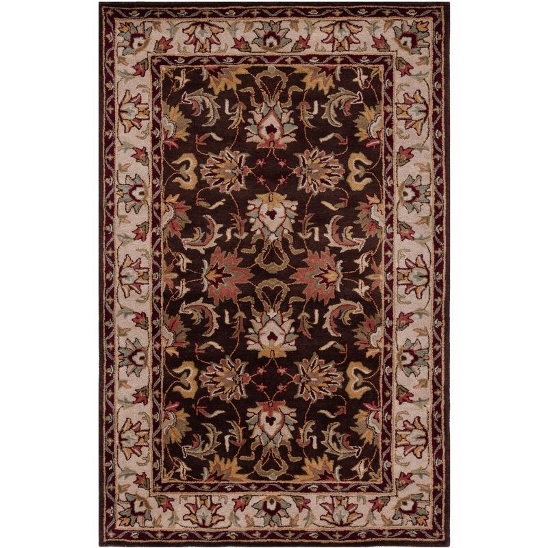 Heritage Brown and Beige Hand-Tufted Wool 6' x 9' Area Rug