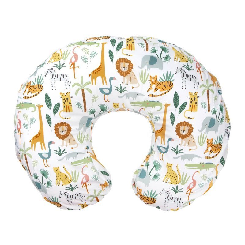 Colorful Wildlife Cotton Blend Nursing Pillow Cover