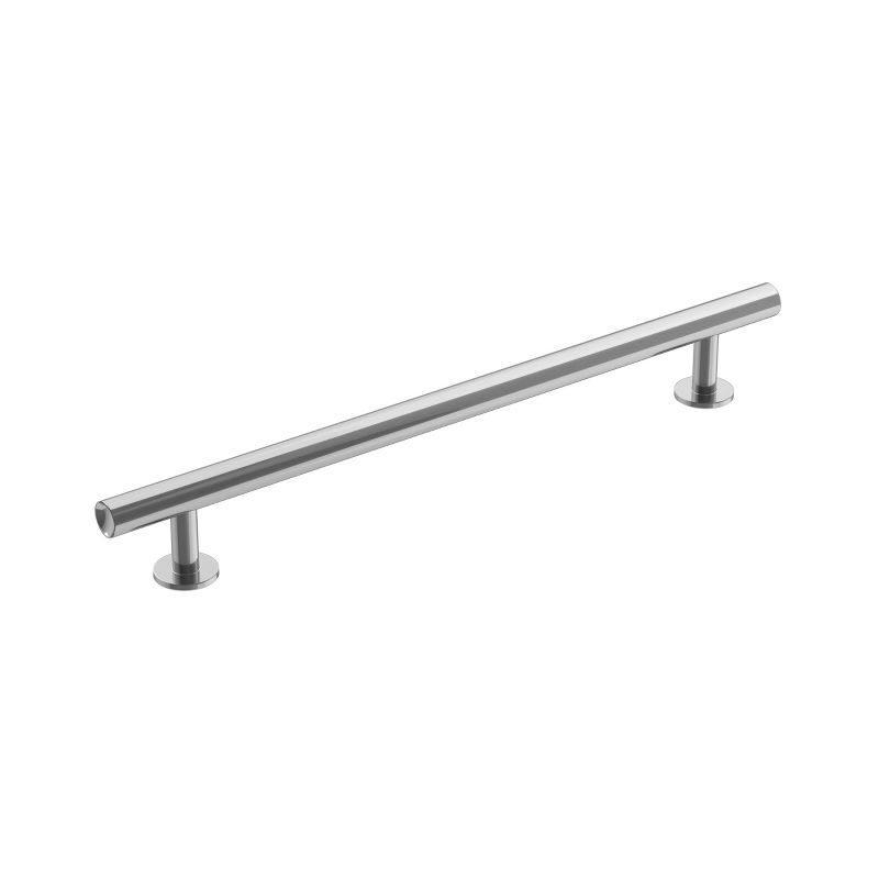 Polished Chrome Modern Cabinet Bar Pull with Mounting Hardware