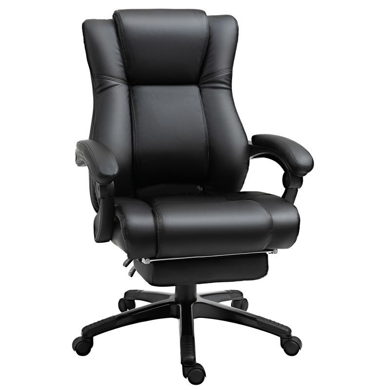 Black High Back Leather Swivel Executive Office Chair