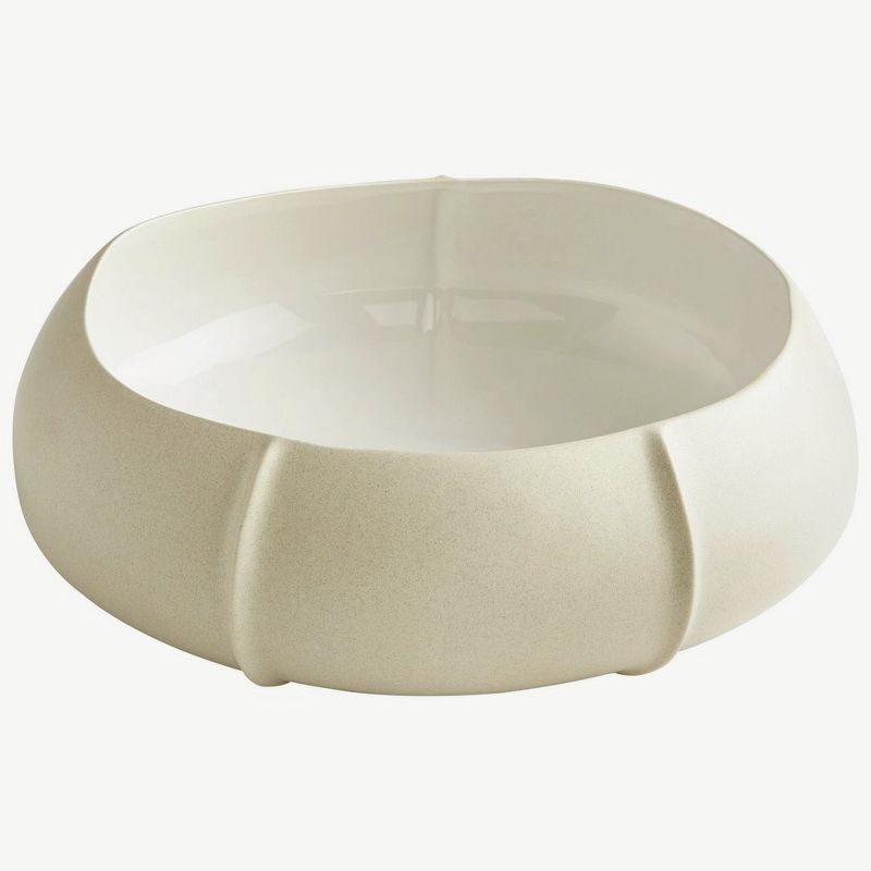 Gloss White Ceramic Large Decorative Bowl