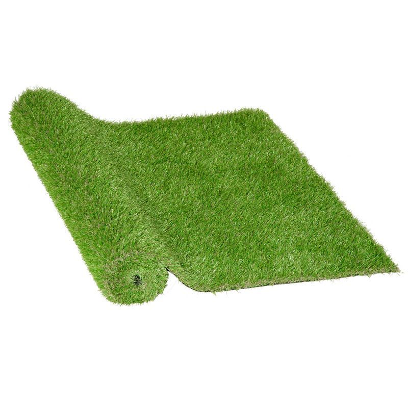 Outsunny 10' x 3' Green Artificial Turf Grass with UV Protection