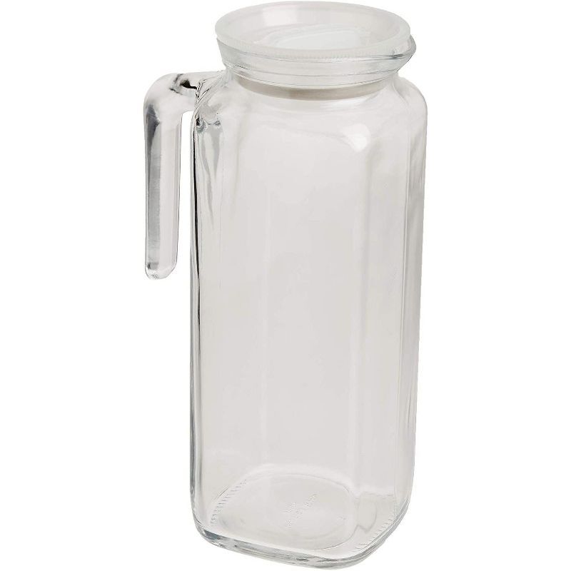 Bormioli Rocco 33.75 Ounce Clear Glass Jug with Airtight Lid