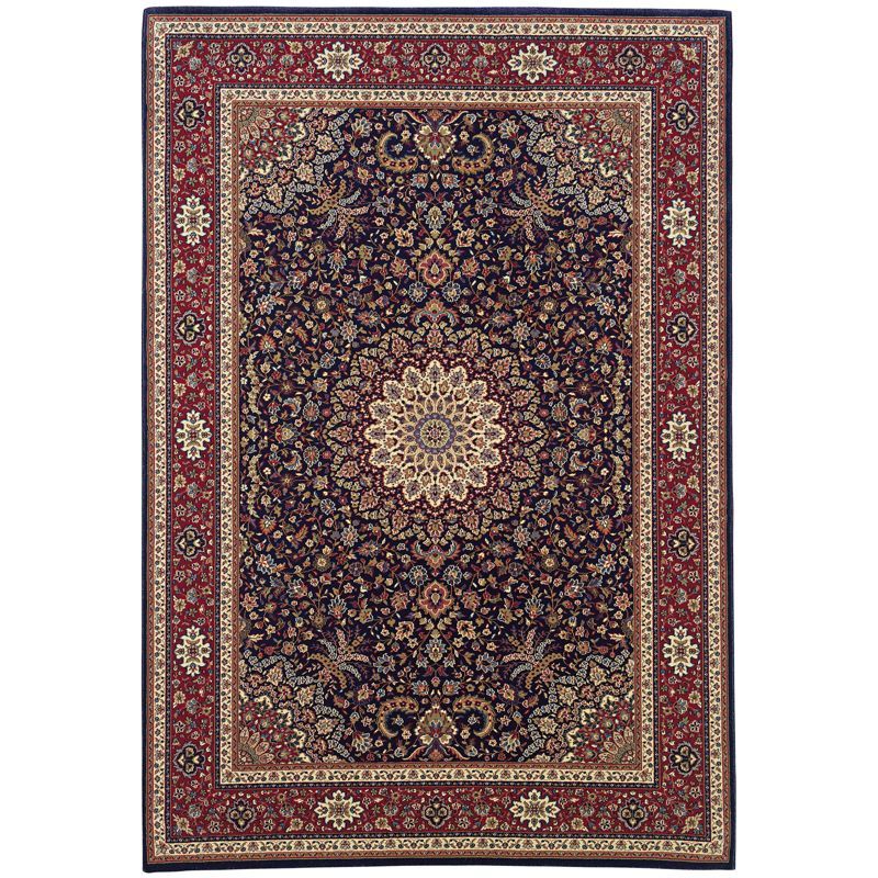 Oriental Weavers Ariana 095B3 Blue/ Red Indoor Area Rug - 4' x 6"