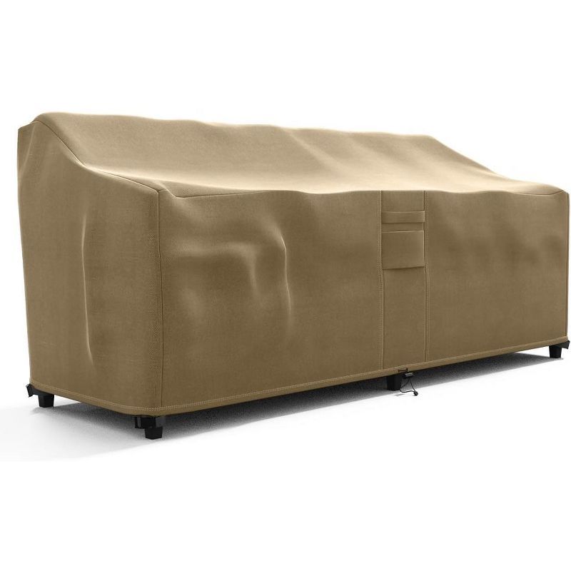 Brown Weatherproof PVC Loveseat Outdoor Furniture Cover 58" x 32.5" x 31"