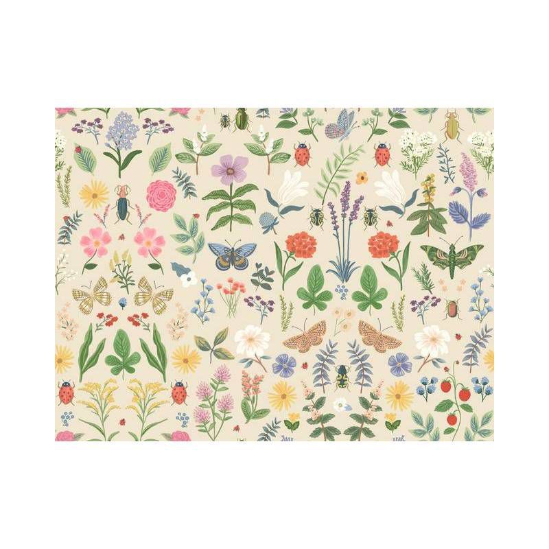 Cream Multicolor Floral Peel and Stick Wallpaper