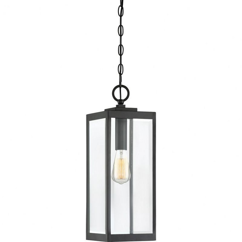 Earth Black Glass Mini Pendant Light for Indoor/Outdoor Use