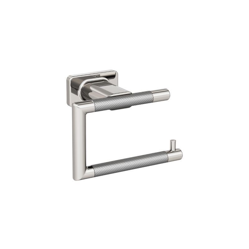 Polished Nickel and Stainless Steel Single Post Toilet Paper Holder