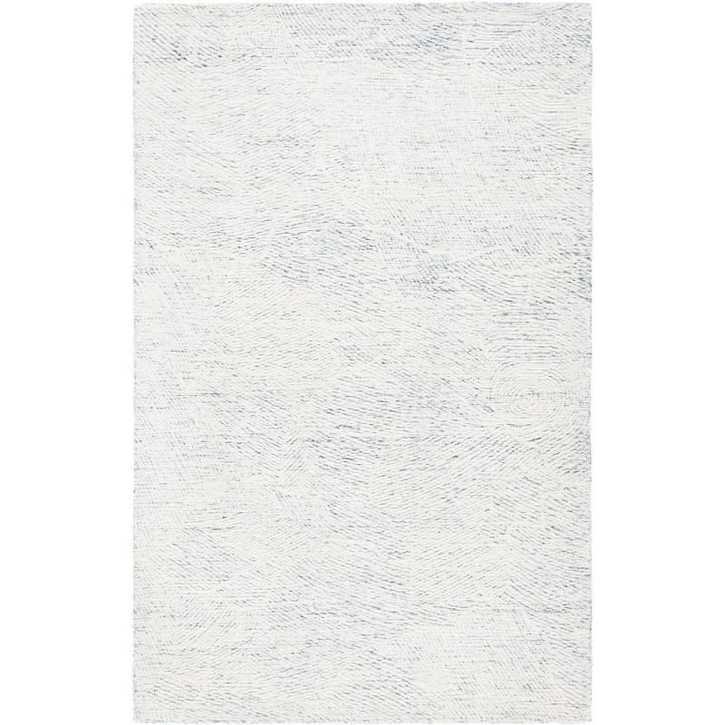 Ivory Elegance 4' x 6' Hand-Tufted Wool Area Rug