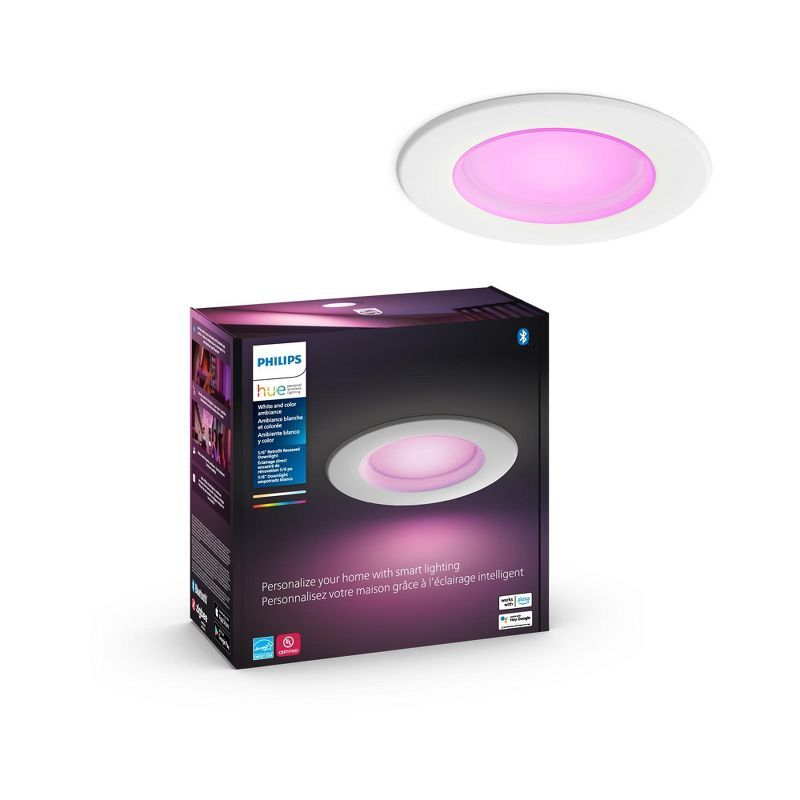 Philips Hue White and Color Ambiance 6" LED Smart Downlight