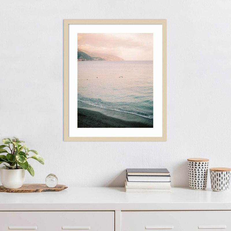 Italian Coast Svelte Natural Framed Coastal Photography Print