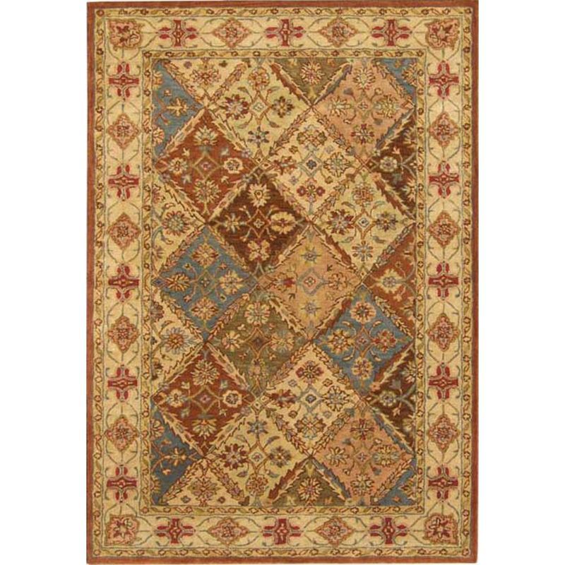 Heritage Beige Multicolor Hand-Tufted Wool Area Rug