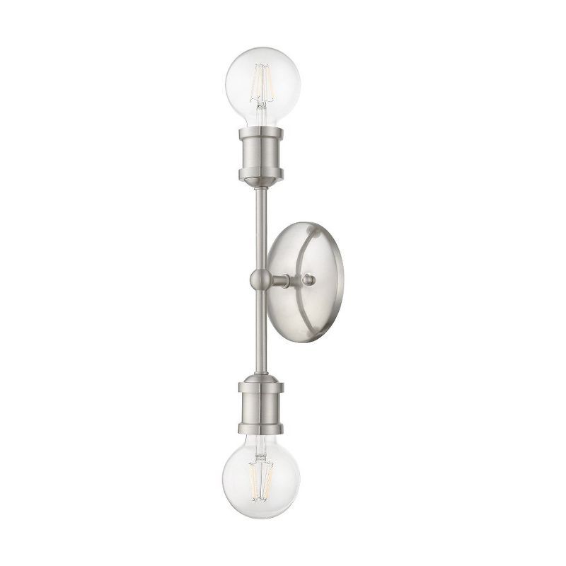 Lansdale Brushed Nickel 12" Contemporary Vanity Light