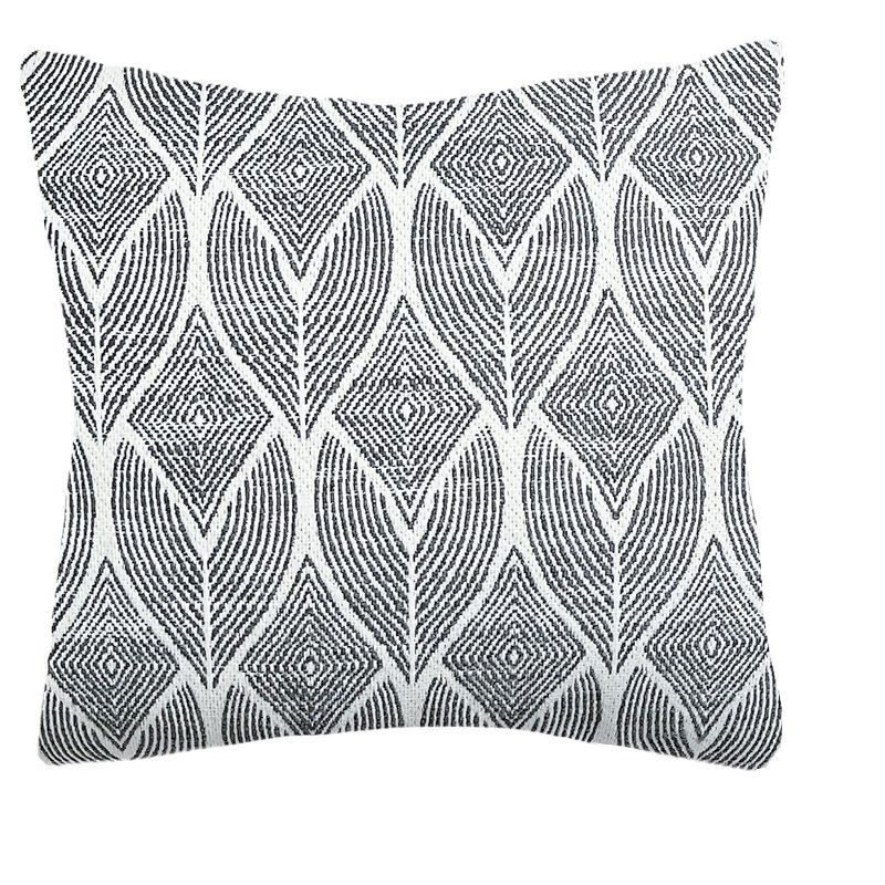 Cool Tropics Black and White Acrylic Square Pillow