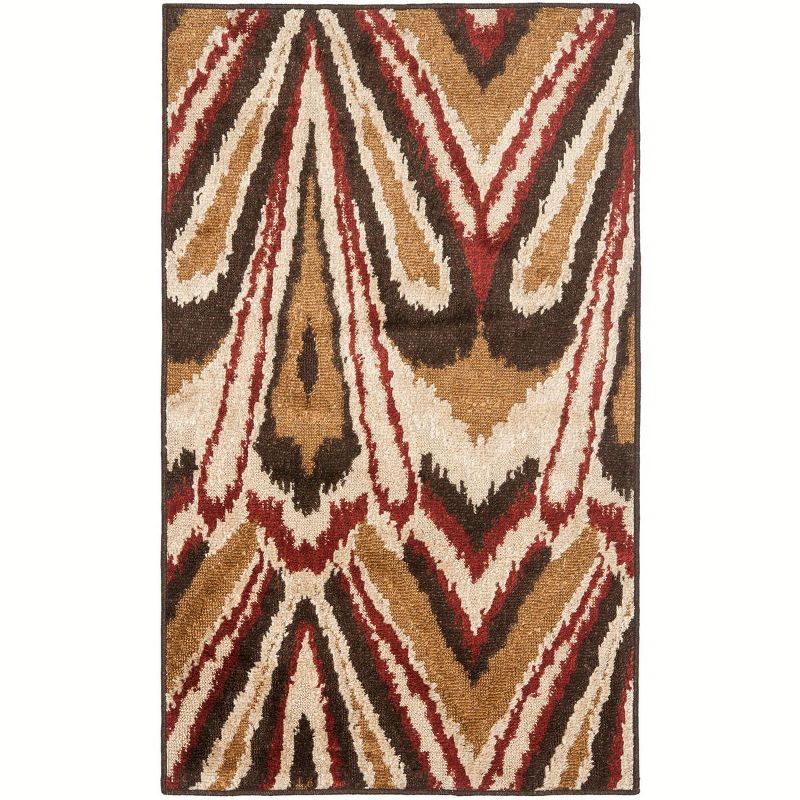 Kashmir Multicolor Floral Wool and Cotton Area Rug 3' x 5'