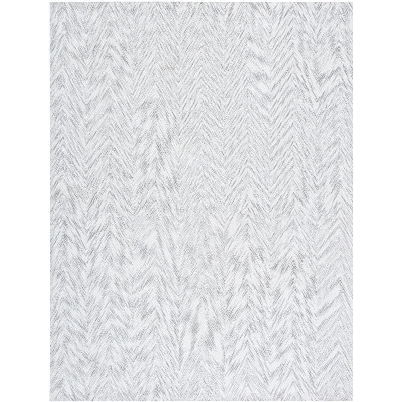 Grey and Ivory 8' x 10' Hand-Tufted Wool Area Rug