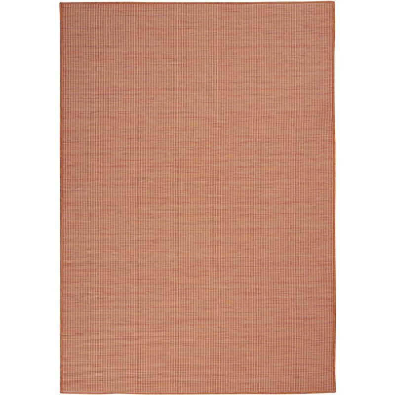 Terracotta Easy-Care Synthetic 5' x 7' Outdoor Area Rug