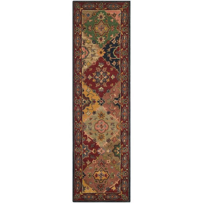 Heritage Red Multicolor Hand-Tufted Wool Area Rug 2'3" x 4'