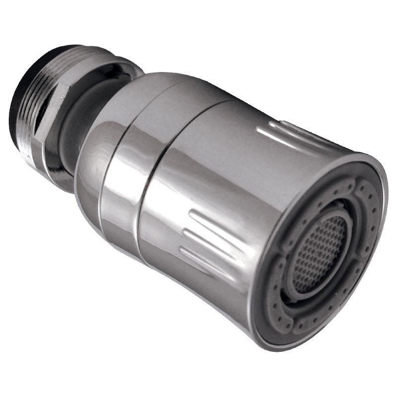 Chrome Dual-Threaded Pressure-Compensating Kitchen Faucet Aerator