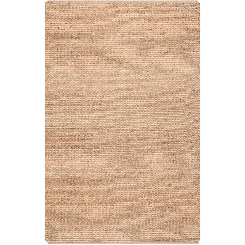 Natural Hand-Woven Jute and Sisal Rectangular Area Rug