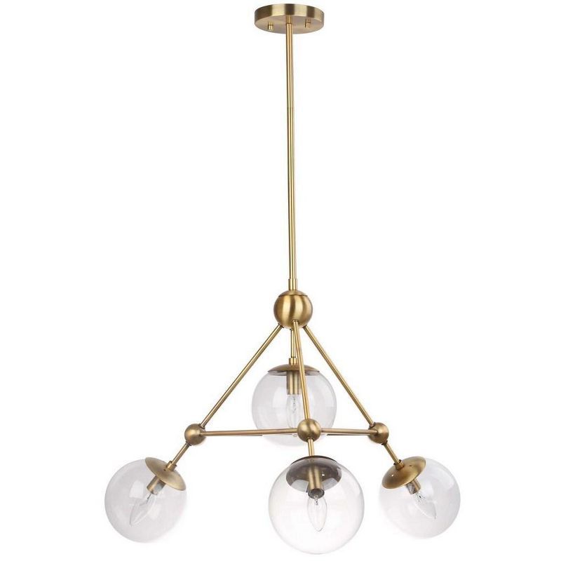 Bain Contemporary Gold 32" Glass Globe LED Pendant