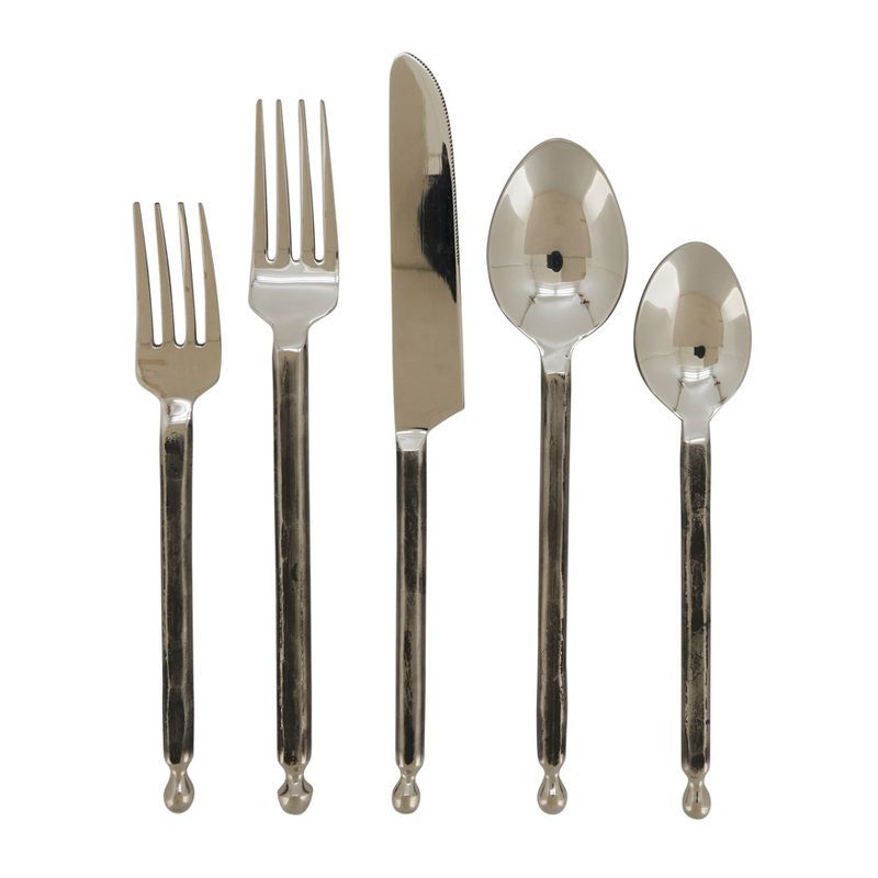 Minimalist Stainless Steel Flatware Set - 5 Pieces