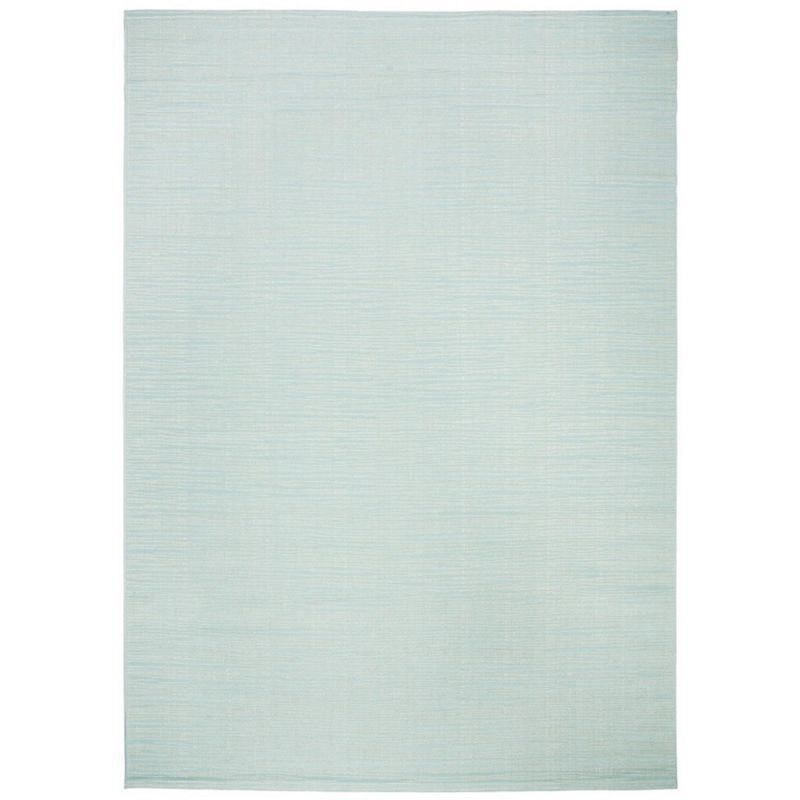 Aqua Cream Bliss 8' x 11' Easy-Care Outdoor Area Rug
