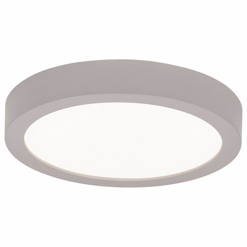 Ulko Silver LED Round Flush Mount Light