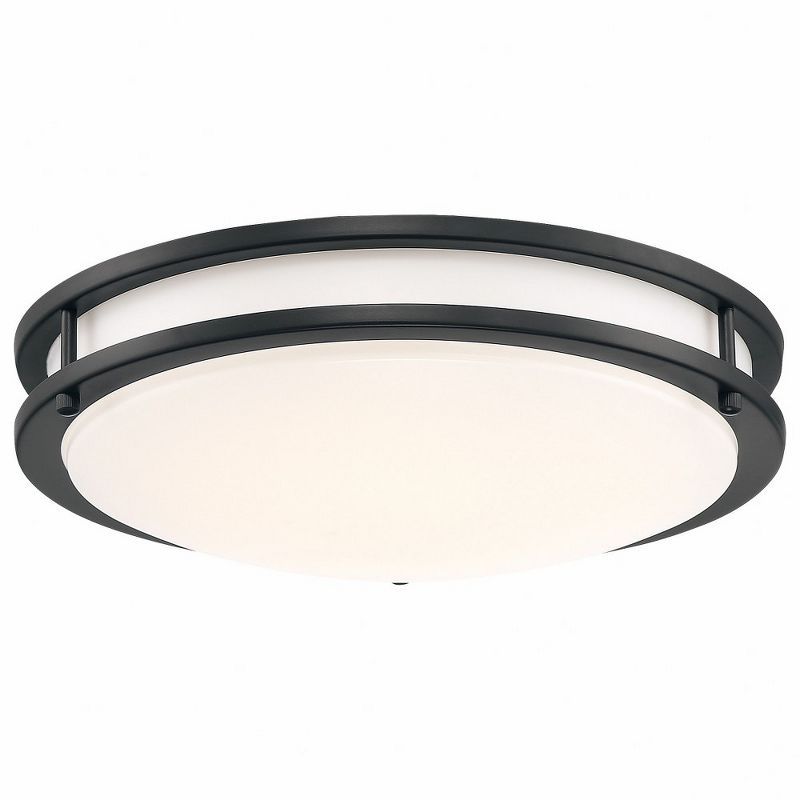 Solero III Matte Black LED Flush Mount Light