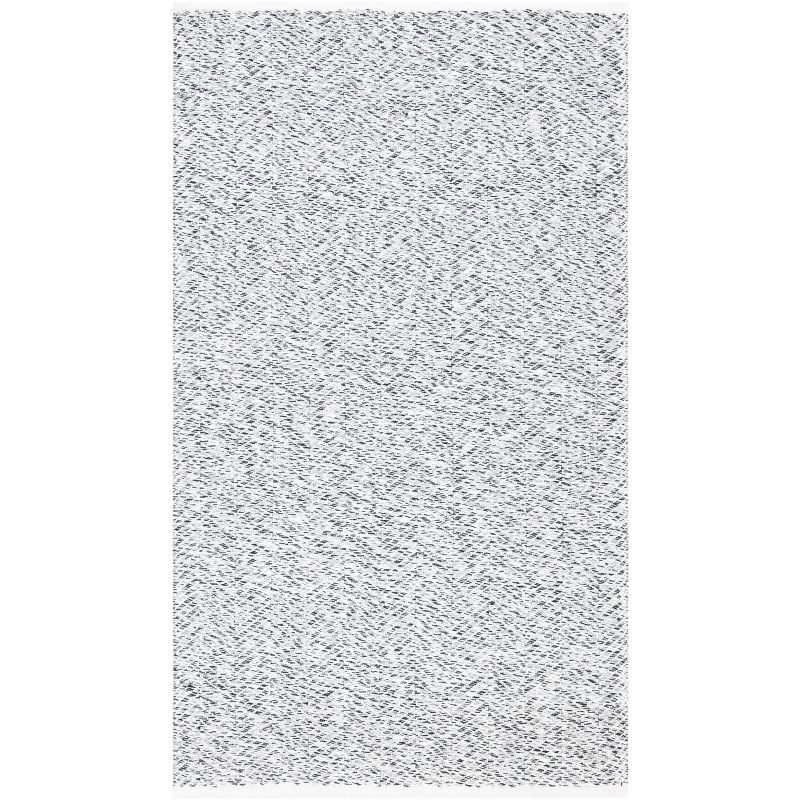 Gray Hand-Tufted Cotton Synthetic Rectangular Rug 3' x 5'