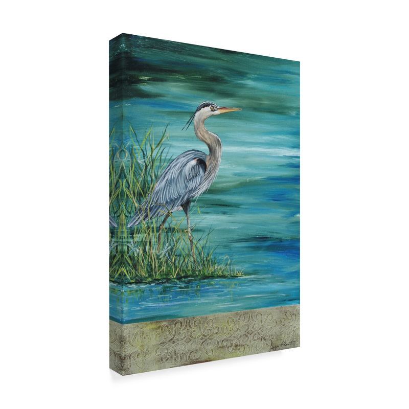 Great Blue Heron Canvas Print with Floater Frame