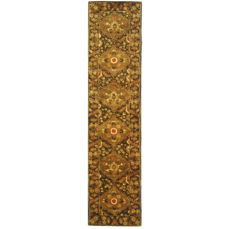 Olive Hand-Tufted Wool Persian Style Area Rug 2'3" x 4'