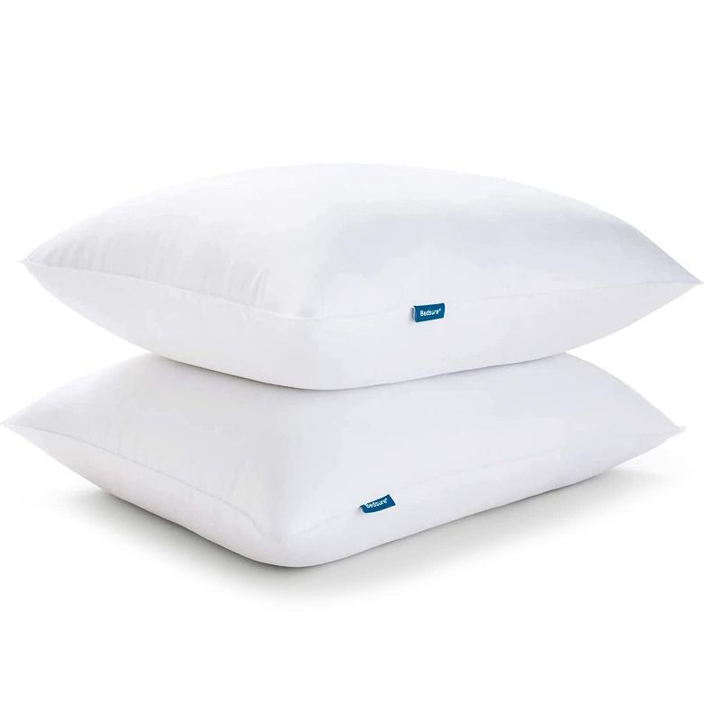 Bedsure Queen Size Soft Polyester Sleeping Pillows Set of 2