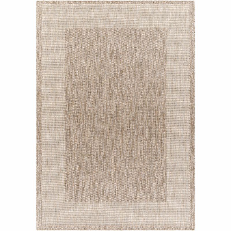 Kiah Gray and Beige Rectangular Stain-Resistant Area Rug 5'3" x 7'