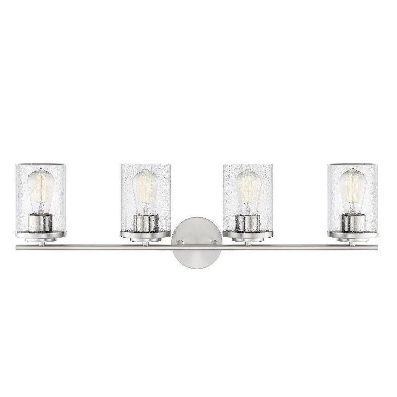 Marshall Polished Chrome 4-Light Bathroom Vanity Fixture