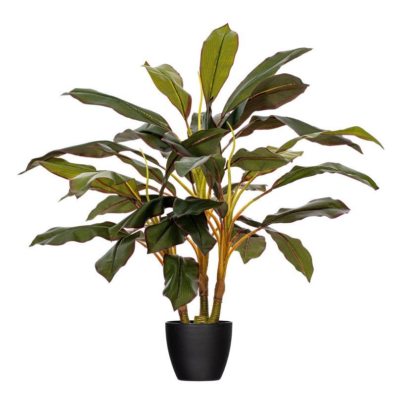 Tiny Green Silk Dracaena Faux Potted Plant