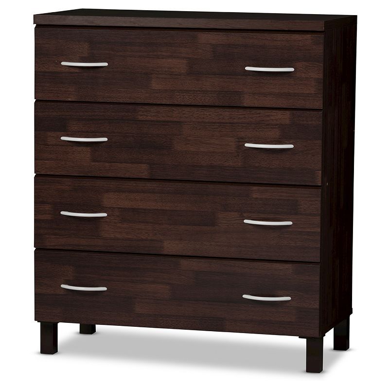 Maison Oak Brown Modern Chic 4-Drawer Storage Chest