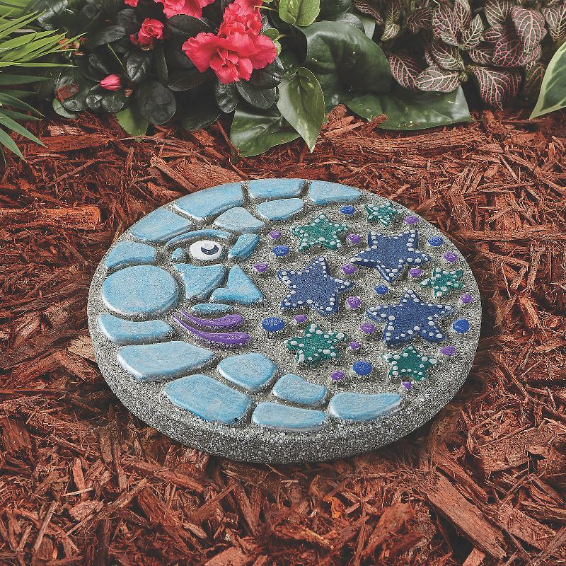 Moon and Stars Mosaic Stepping Stone Kit with Paints