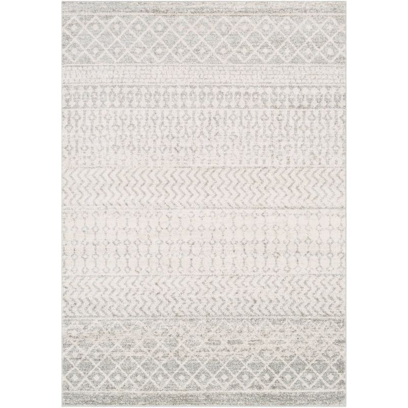 Laurine Gray 6'7" x 9' Moroccan Synthetic Area Rug