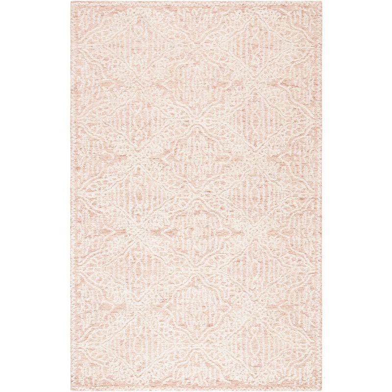 Ivory Hand-Tufted Wool 4' x 6' Rectangular Rug