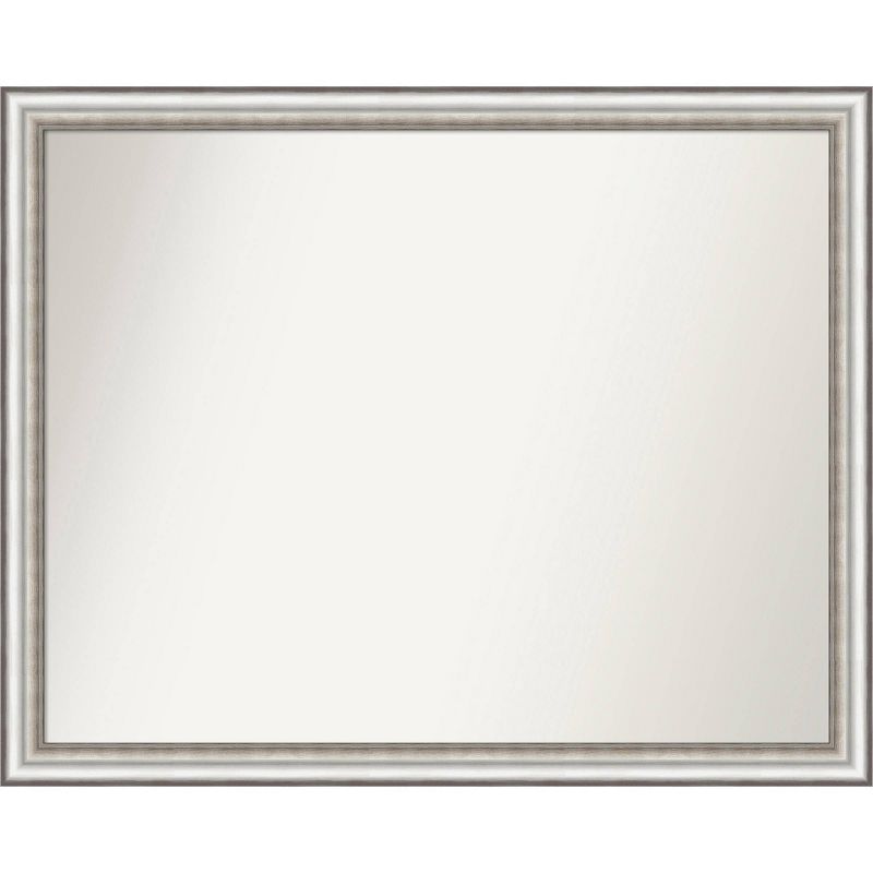 31" x 25" Silver Rectangular Wall Mounted Bathroom Mirror