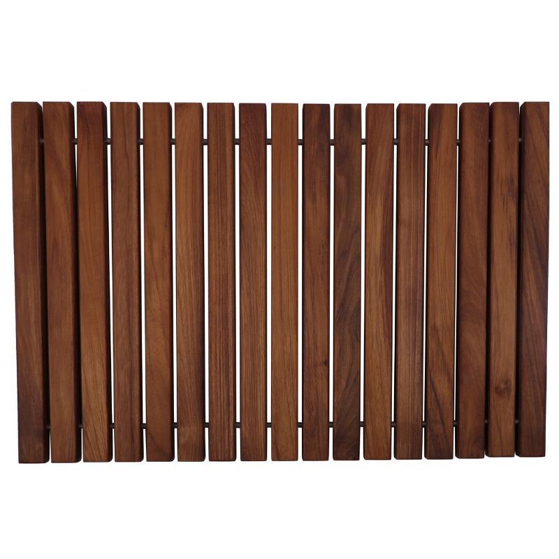 Nordic Teak 23.62" x 15.75" Shower Mat with Rubber Feet