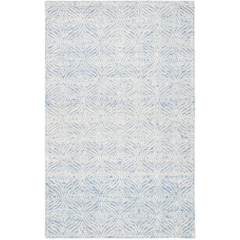 Ivory Hand-Tufted Wool Rectangular 4' x 6' Rug