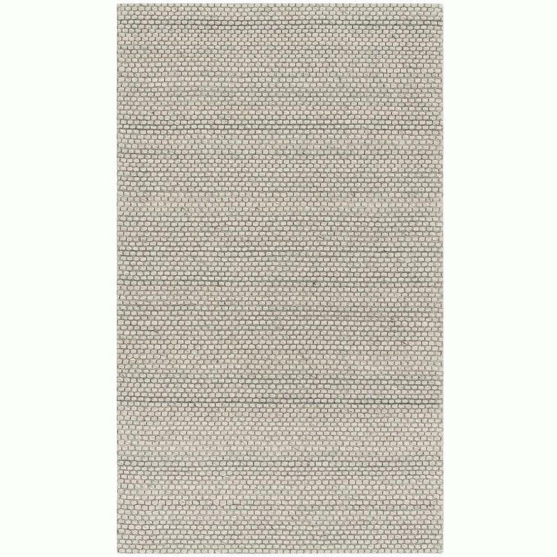 Gray Handwoven Wool and Synthetic 3' x 5' Area Rug