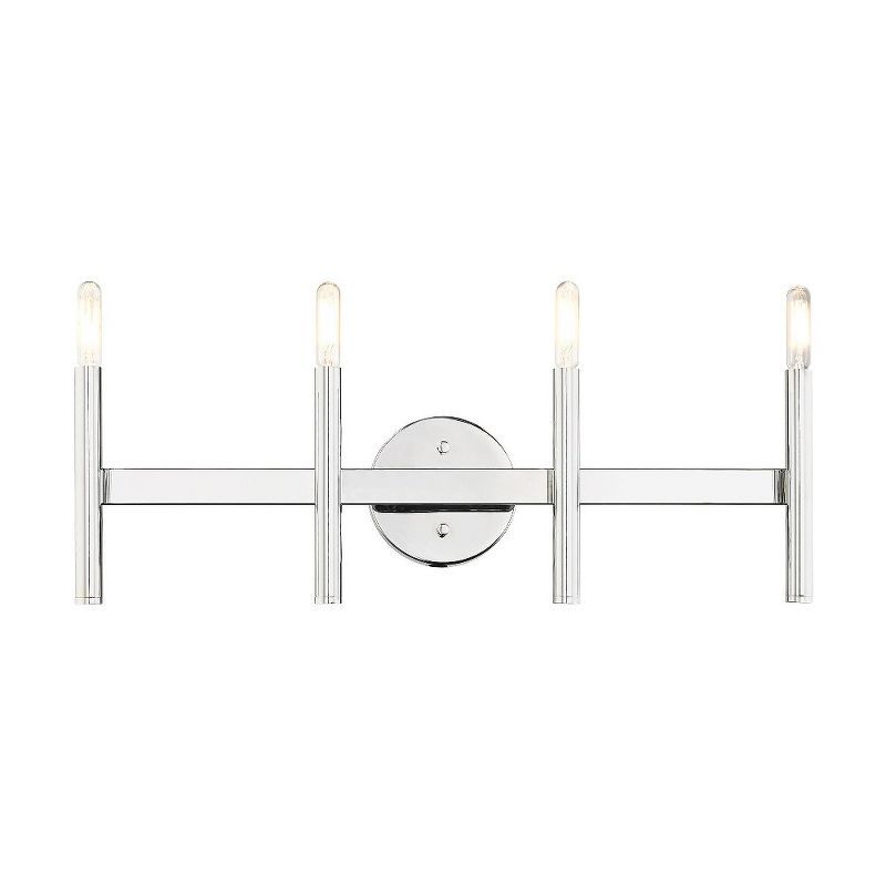 Polished Chrome Linear Wall Mount Bath Vanity Light