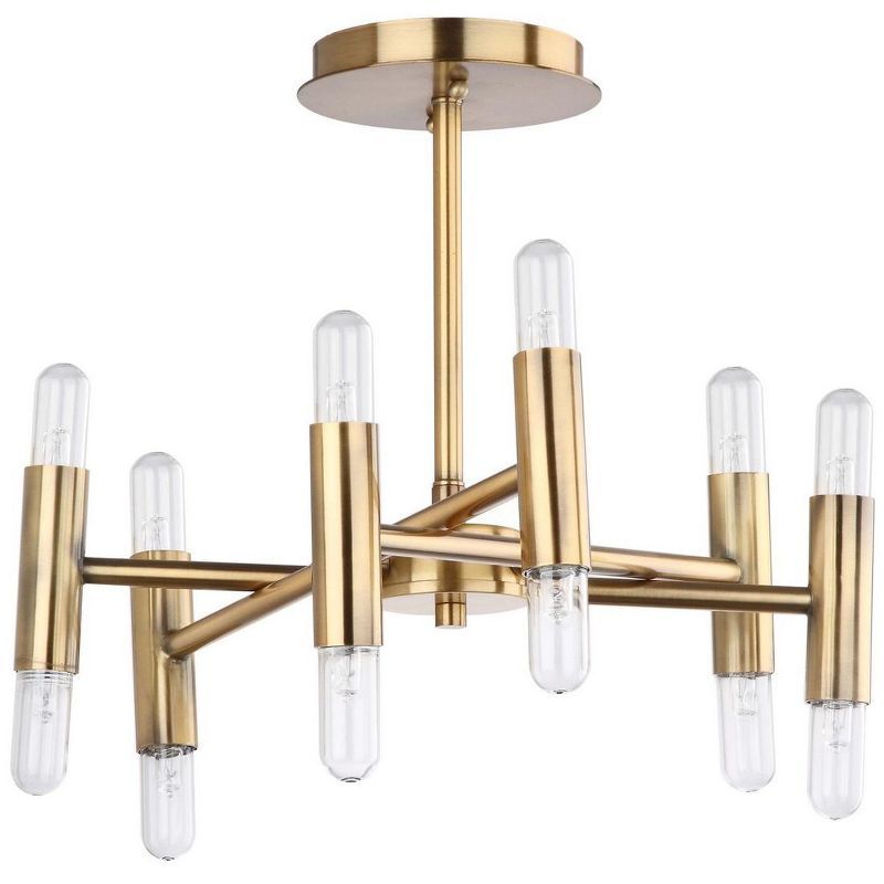 Radiant Gold Sputnik Inspired 16'' Contemporary Flush Mount Chandelier