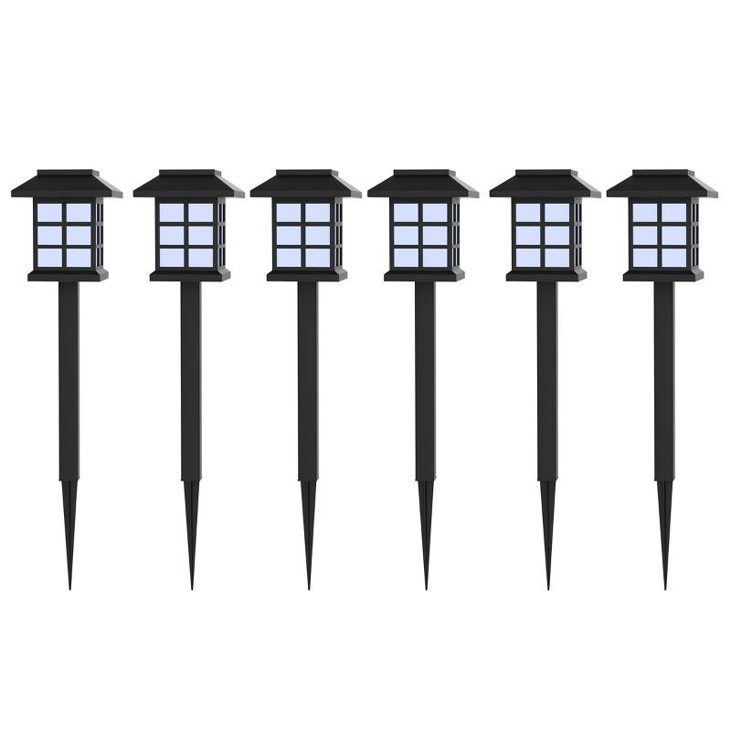 Black LED Dusk to Dawn Pathway Lights Multipack