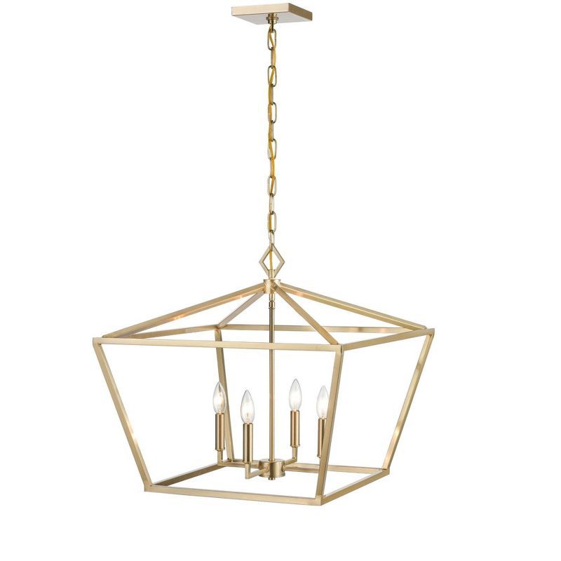 Modern Gold Glass Indoor/Outdoor Pendant Light